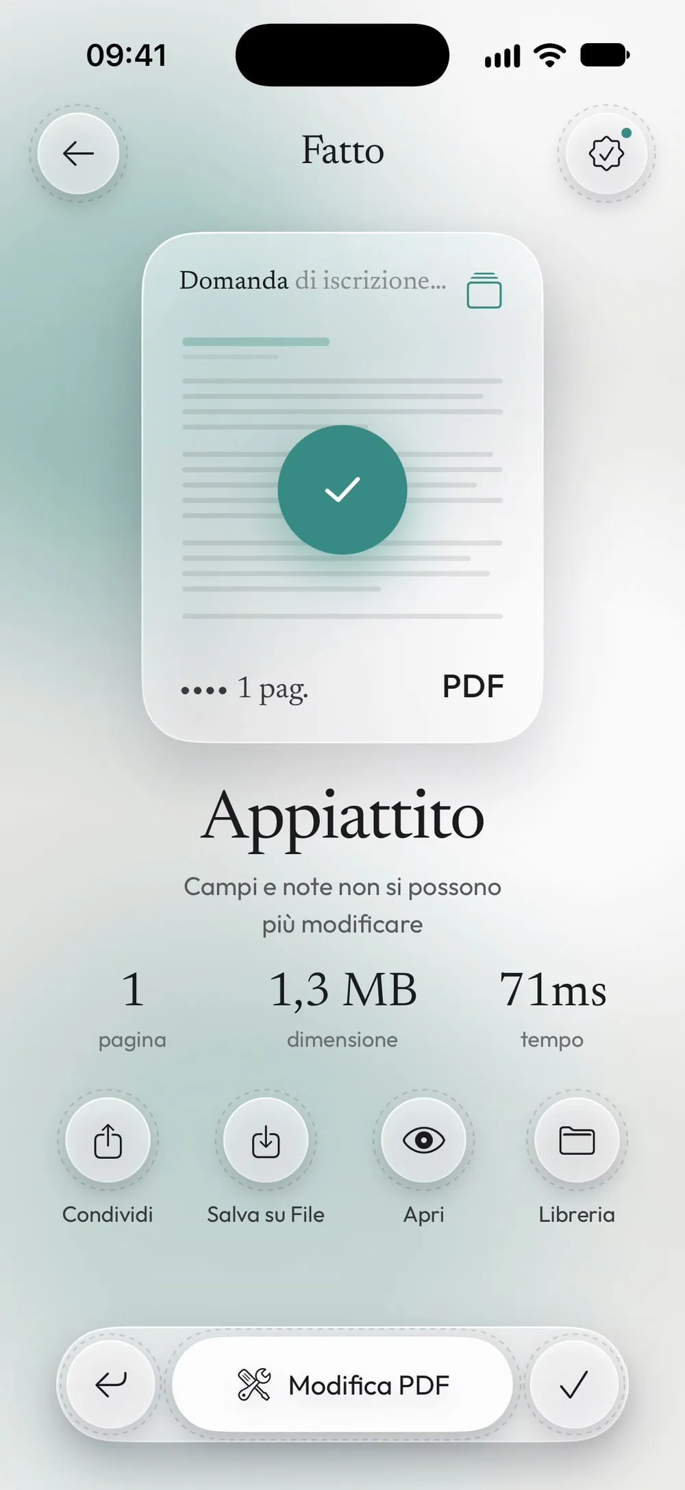 Appiattito: campi e note non si possono più modificare