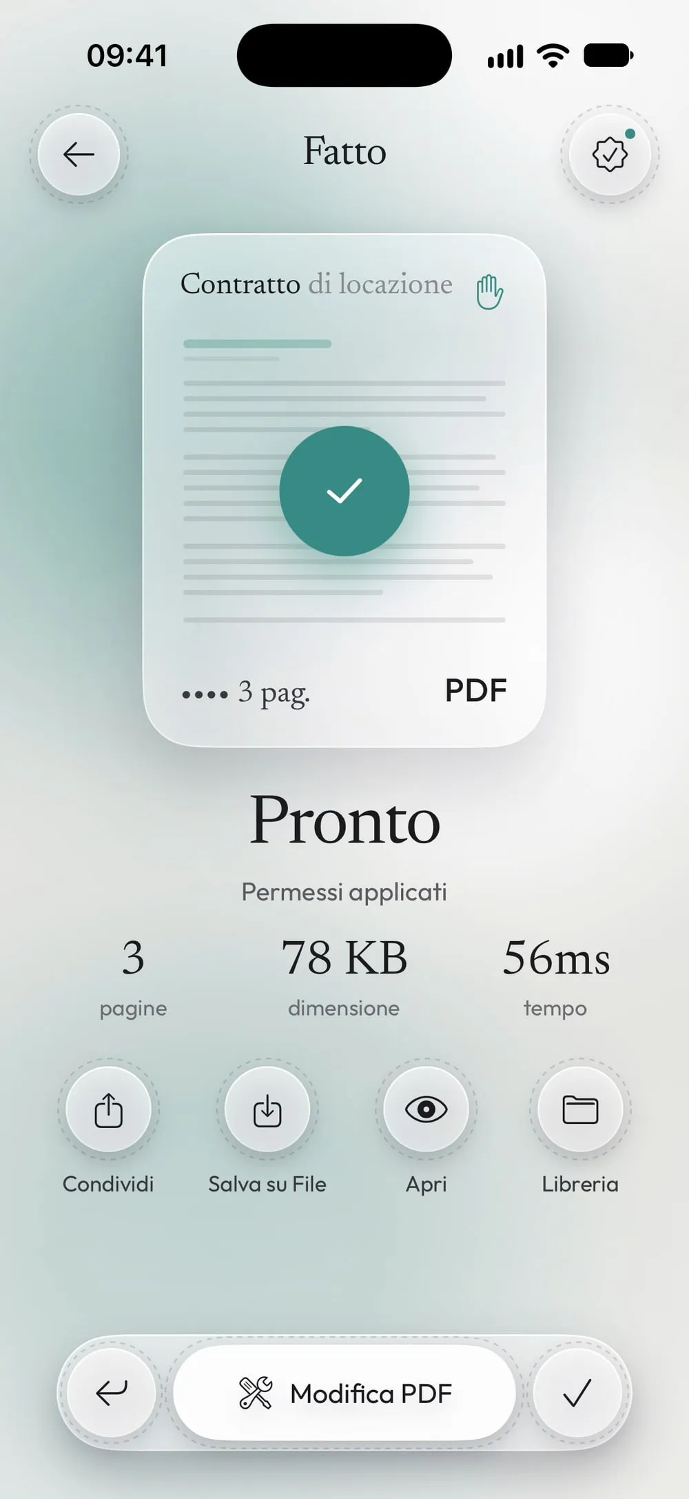 Pronto: permessi applicati