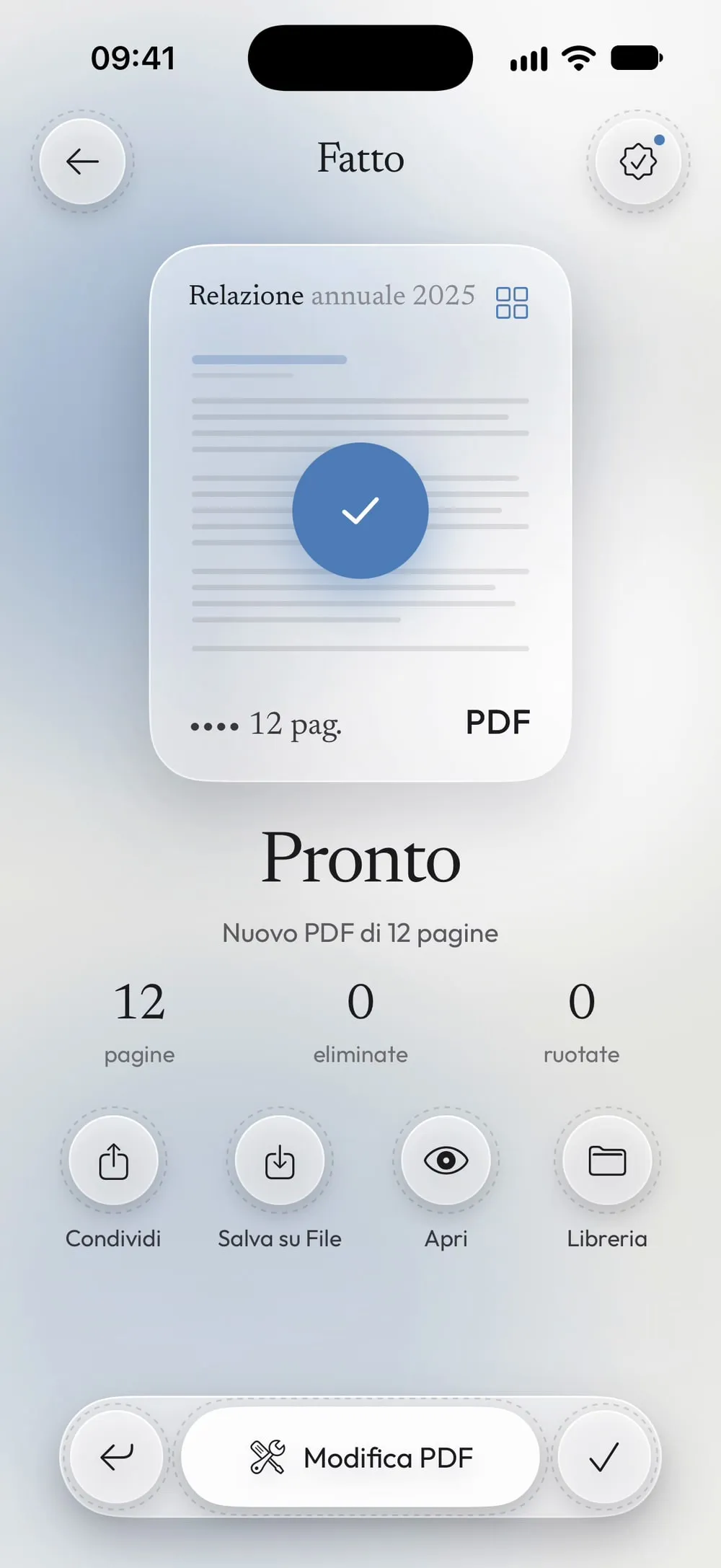 Pronto: nuovo PDF di 12 pagine nel nuovo ordine