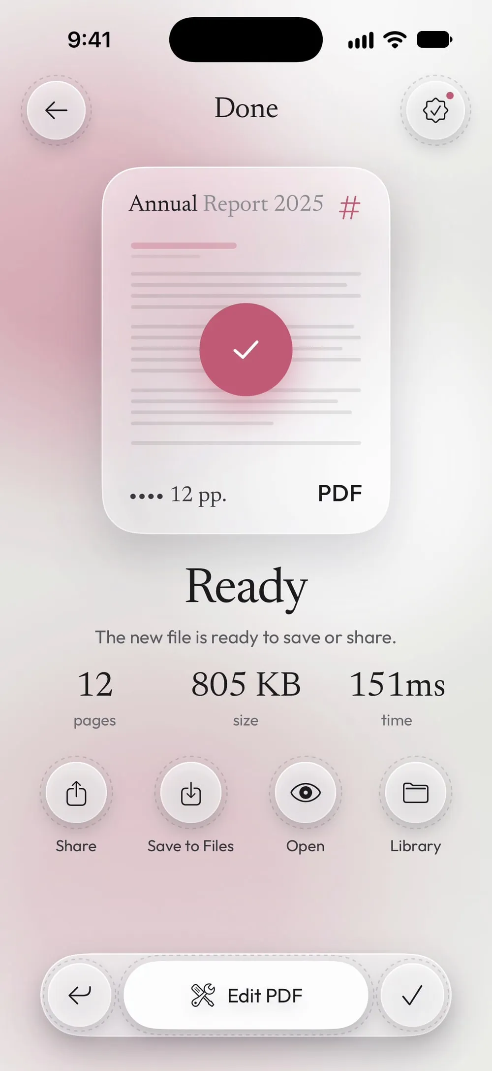 Ready: 12 pages numbered