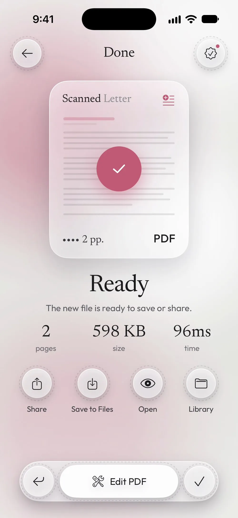 Ready: the new PDF with the note